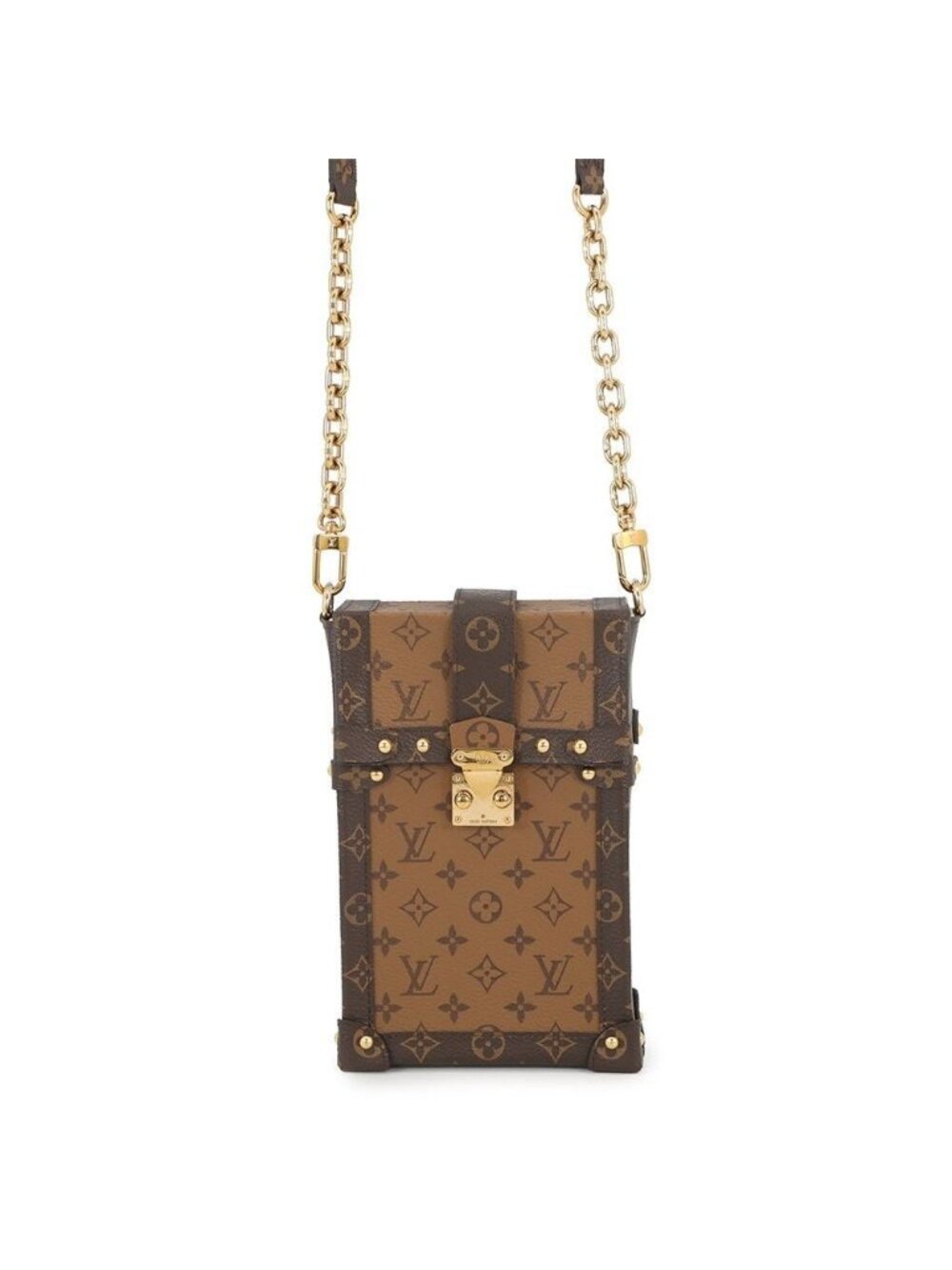 Louis Vuitton Shoulder Bag Monogram Reverse Pochette Trunk Vertical